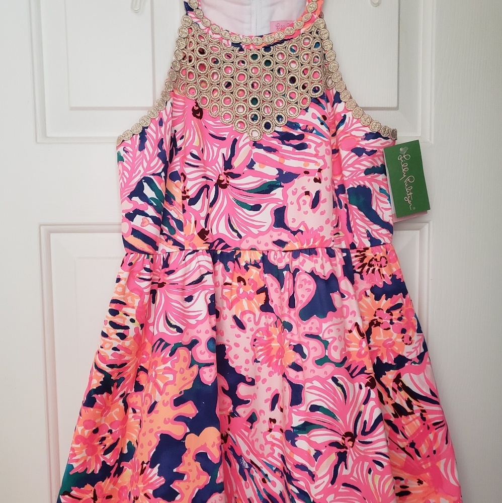 Lilly Pulitzer girls Kinley dress SZ 14 NWT
